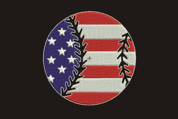 Baseball Ball Embroidery Design