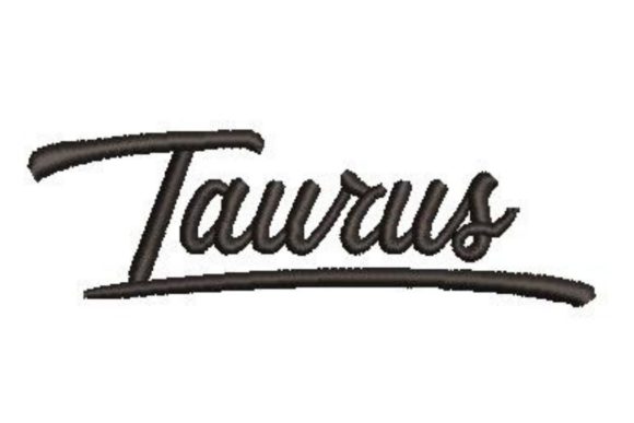 Taurus Embroidery Design
