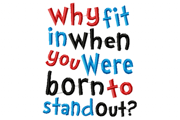 Why Fit – A Seasonal Embroidery Design
